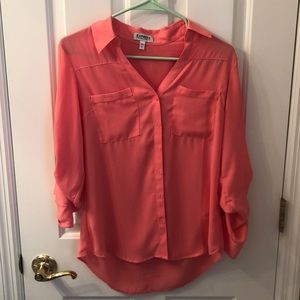 Sheer pink express top